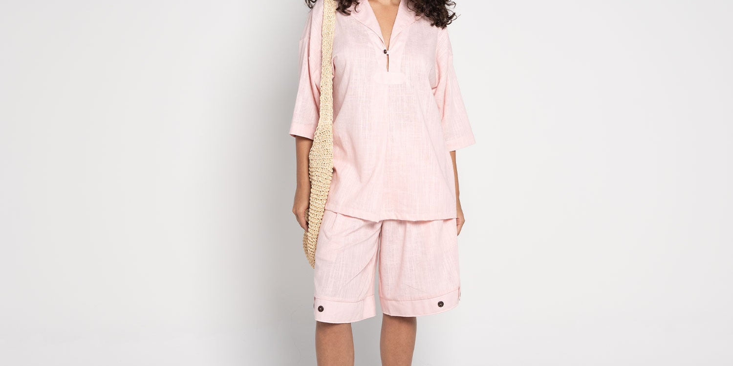 AF1 Pink Linen V - Neck Box Set - Flashmob Nation