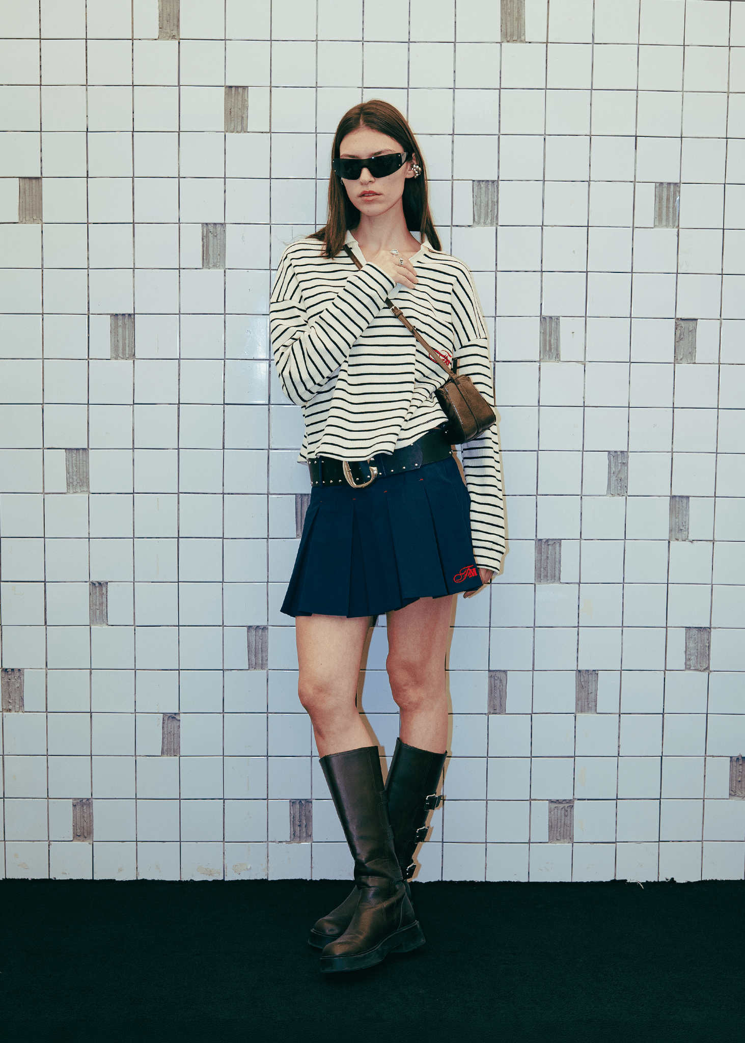 Americana Striped Knit Polo - Flashmob Nation