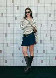 Americana Striped Knit Polo - Flashmob Nation