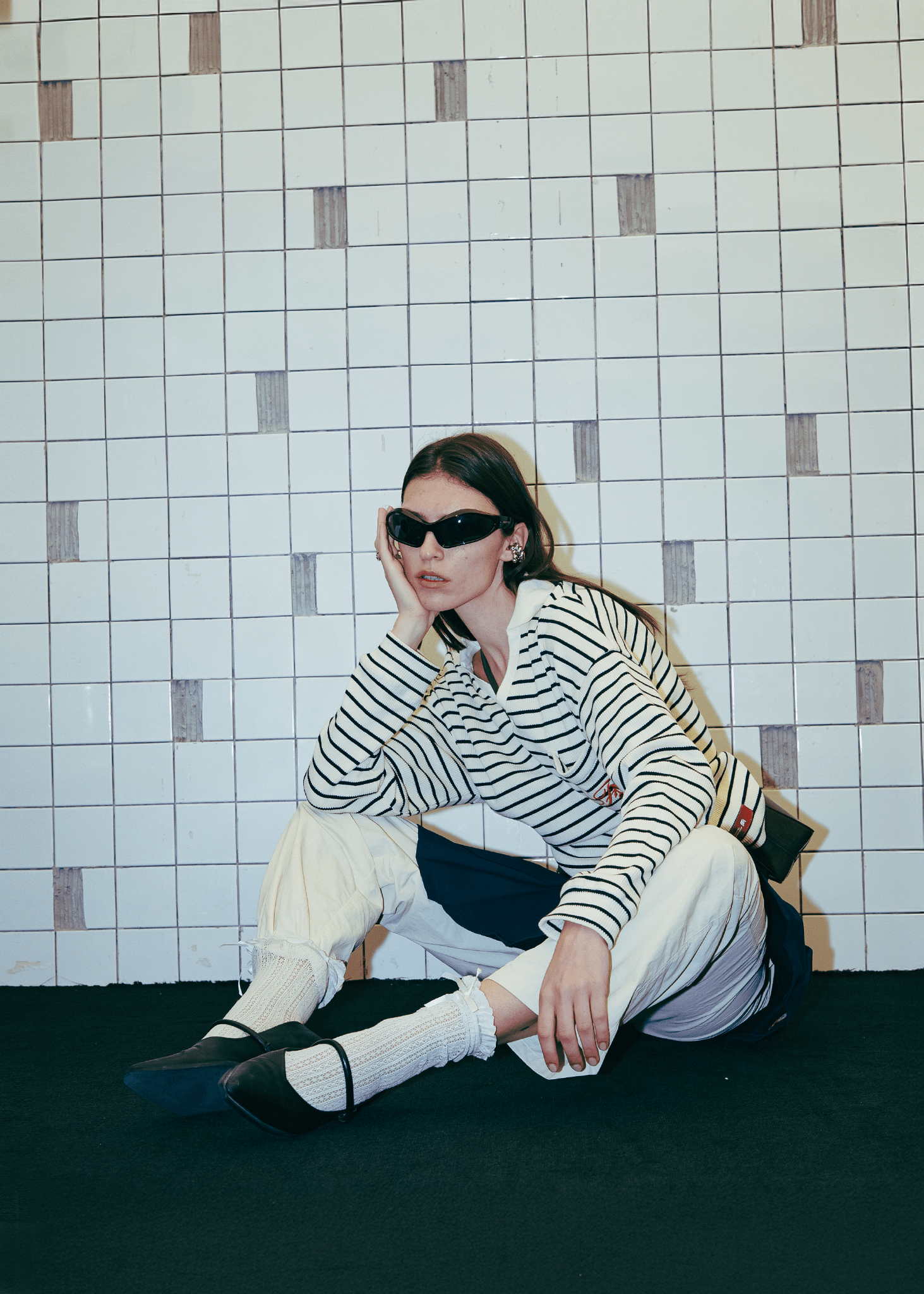 Americana Striped Knit Polo - Flashmob Nation