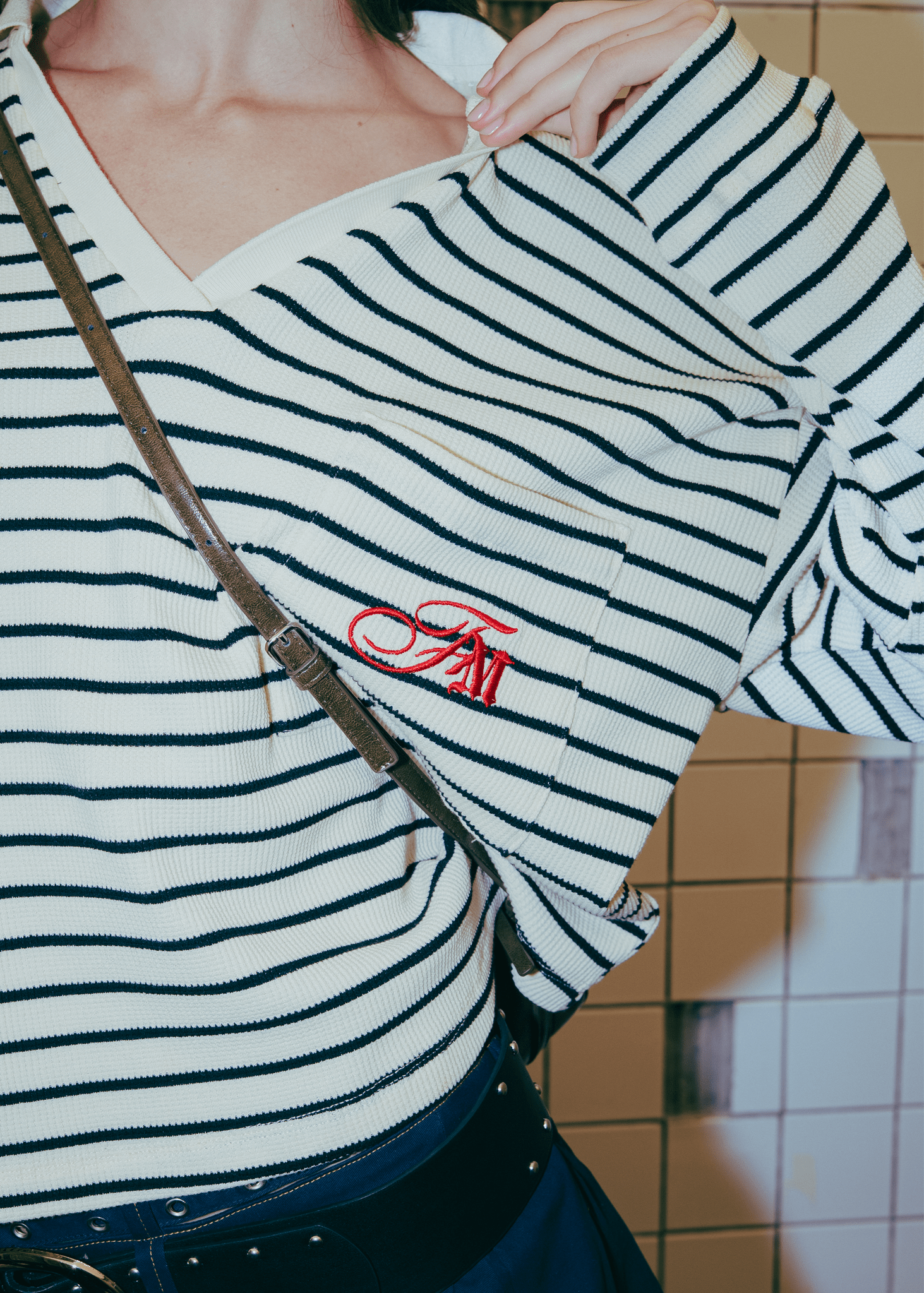 Americana Striped Knit Polo - Flashmob Nation