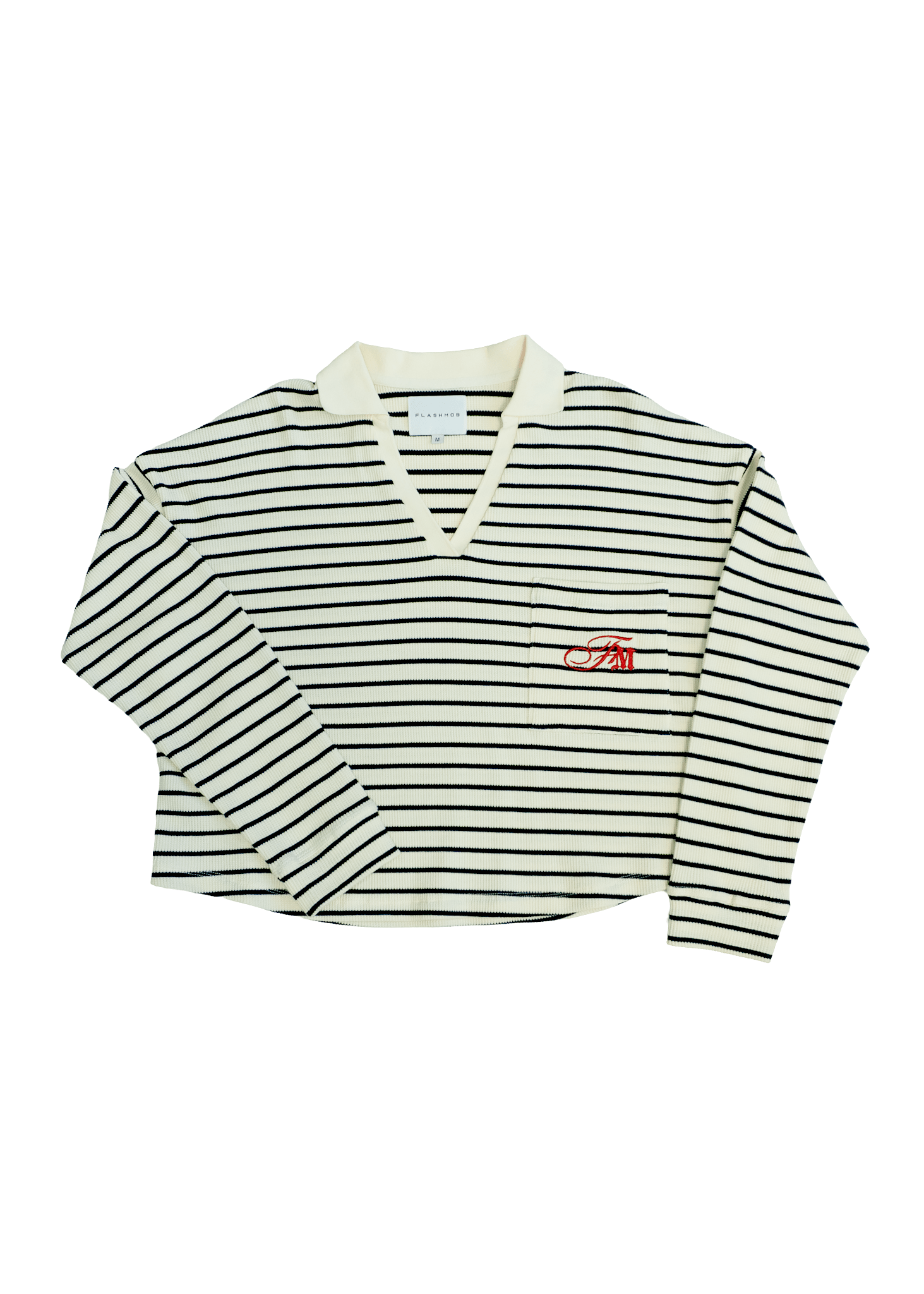 Americana Striped Knit Polo - Flashmob Nation