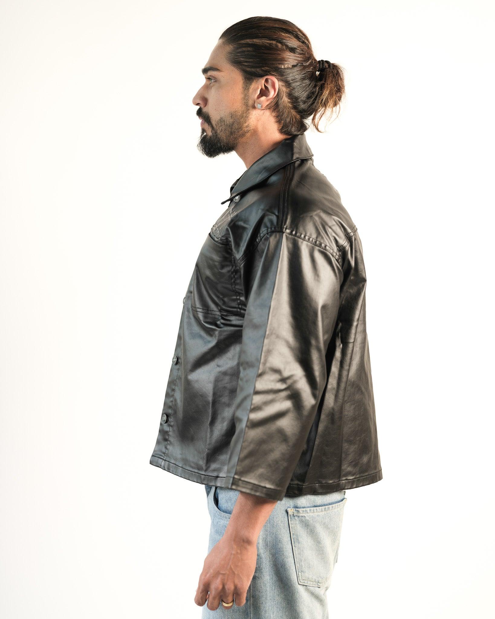 Black Leather Jacket – Classic Faux Leather Style for Women - Flashmob Nation