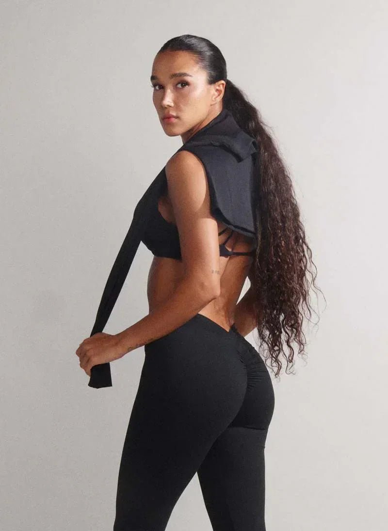 Black Minimalist Activewear Set for Women - Flashmob Nation