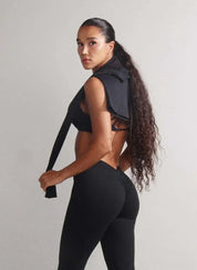 Black Minimalist Activewear Set for Women - Flashmob Nation