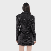 Black Sequin Party Blazer - Flashmob Nation