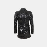 Black Sequin Party Blazer – FM Signature Eveningwear - Flashmob Nation