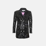 Black Sequin Party Blazer – FM Signature Eveningwear - Flashmob Nation
