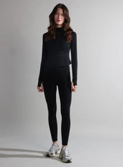 Black Zip - Up Athleisure Co - Ord Set for Women - Flashmob Nation