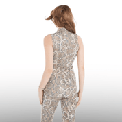 Caution - Tape Print Body Fit Jumpsuit - Flashmob Nation