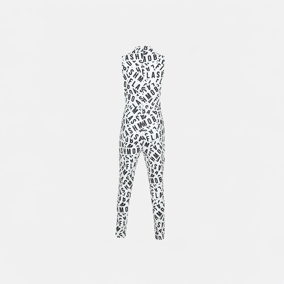 Caution - Tape Print Body Fit Jumpsuit - Flashmob Nation