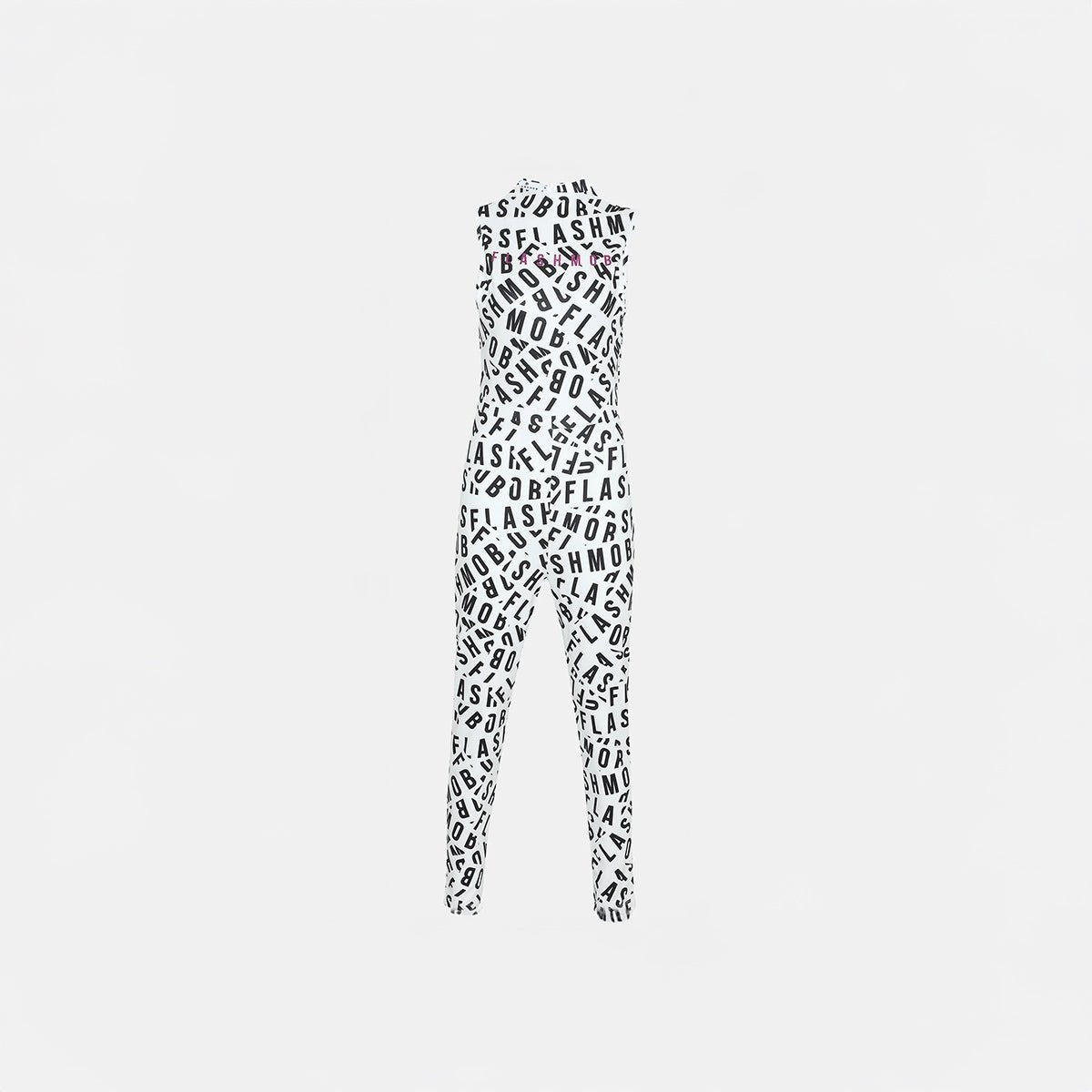 Caution - Tape Print Body Fit Jumpsuit - Flashmob Nation