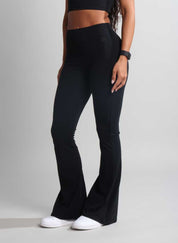 Chic High-Waist Flare Leggings