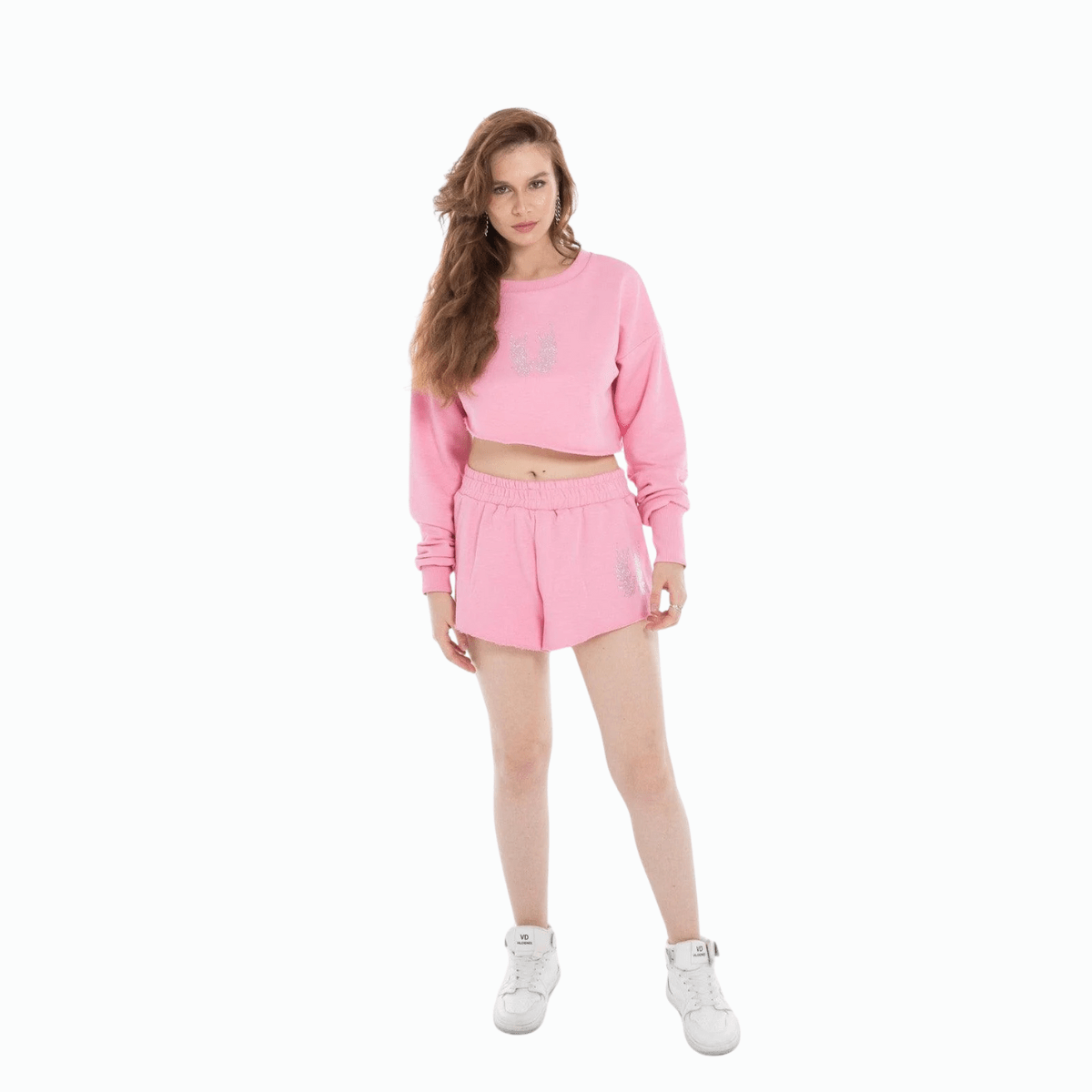 Cropped Sweat and Short Set - Flashmob Nation