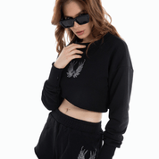Cropped Sweat and Short Set - Flashmob Nation