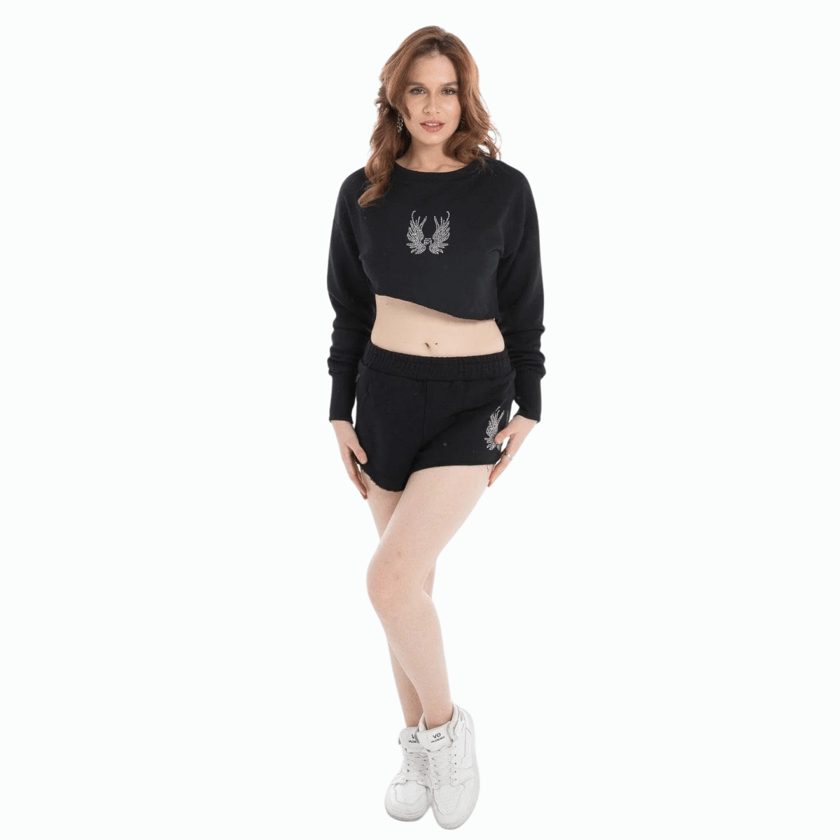 Cropped Sweat and Short Set - Flashmob Nation