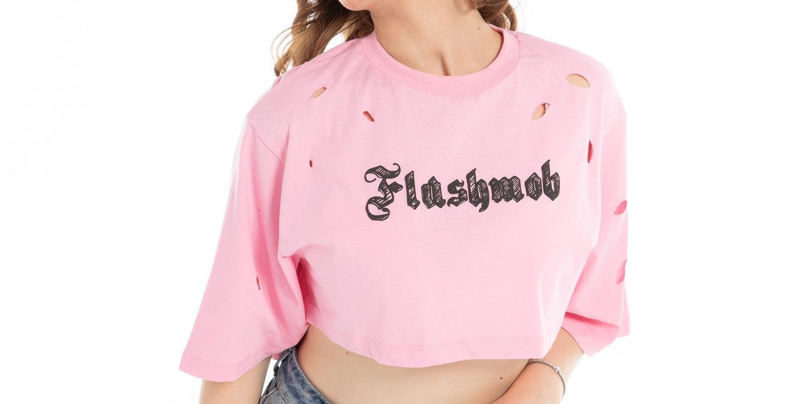 Women’s Cropped Torn Tank Top – Flashmob Nation - Flashmob Nation