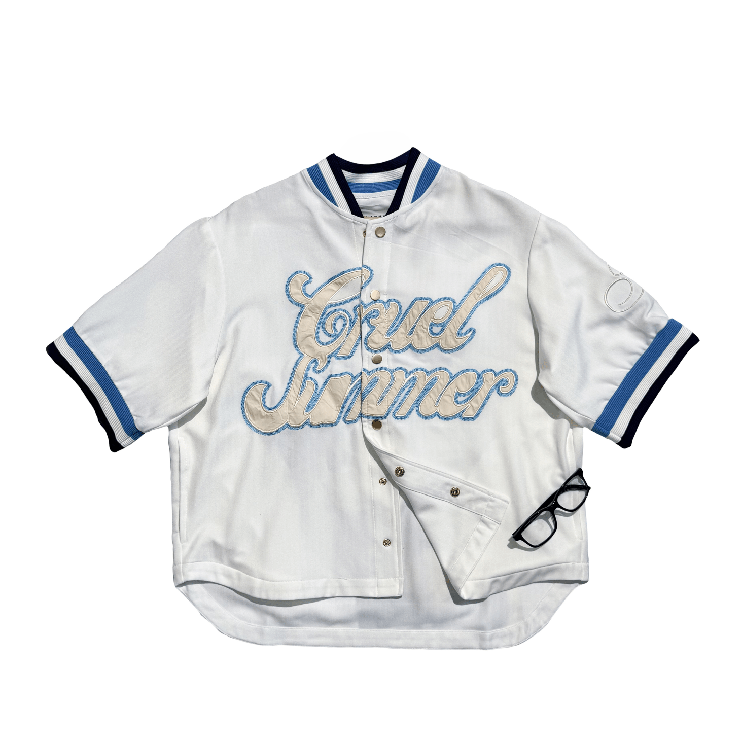 Cruel Summer Baseball Shirt – White - Flashmob Nation