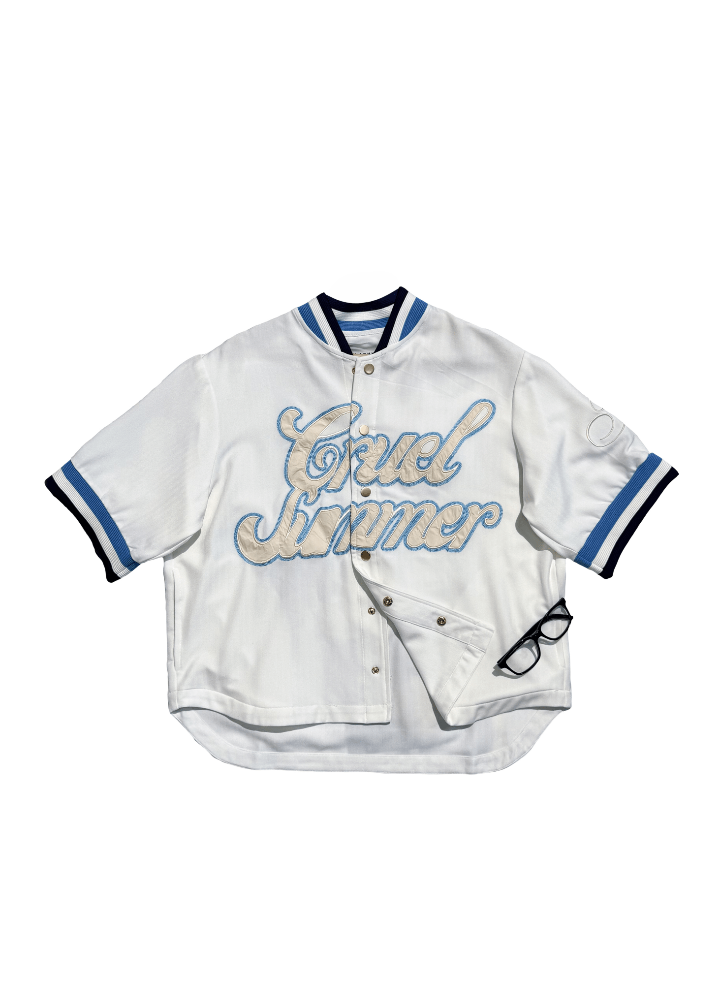 Cruel Summer Baseball Shirt – White - Flashmob Nation