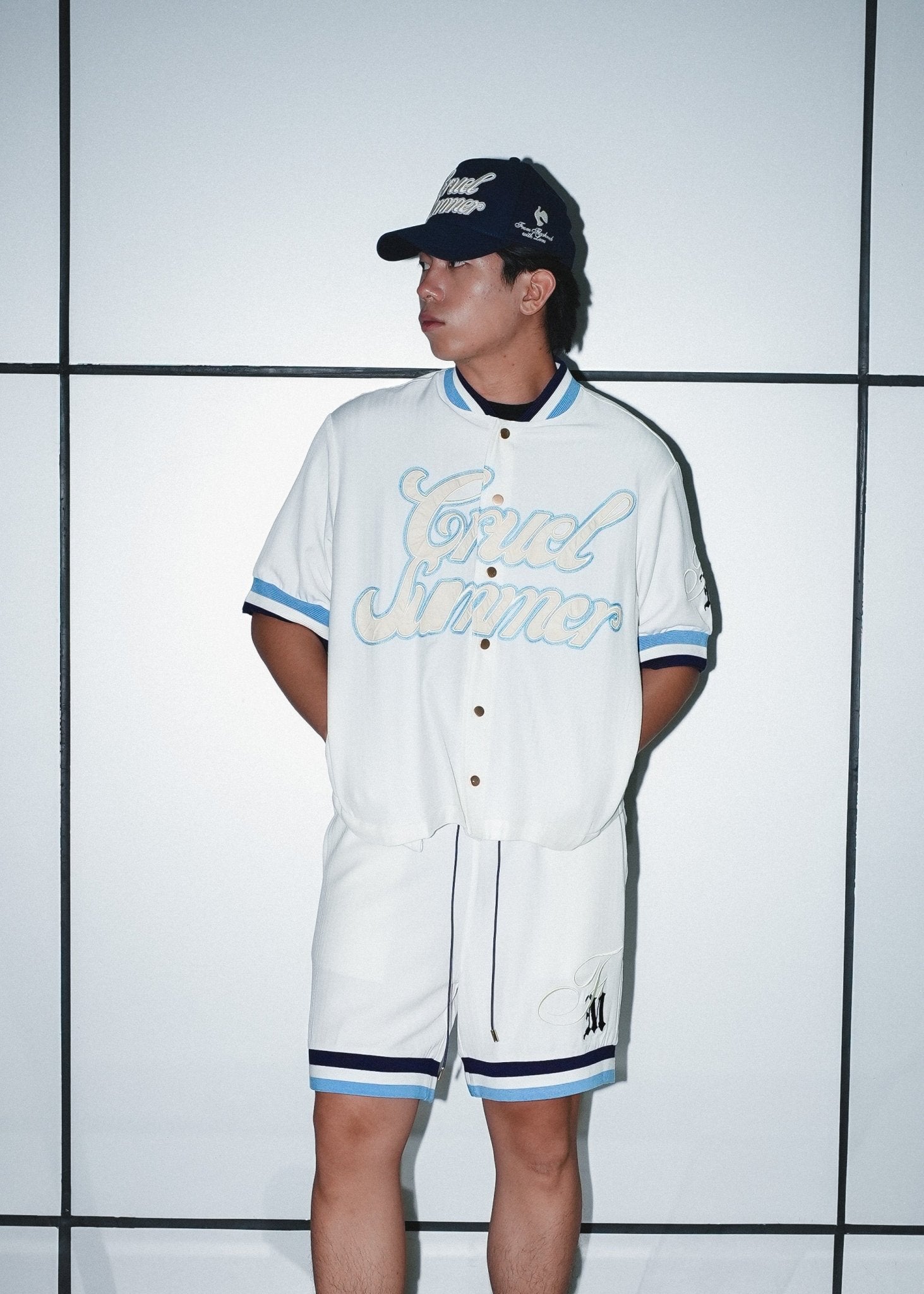 Cruel Summer Baseball Shirt – White - Flashmob Nation