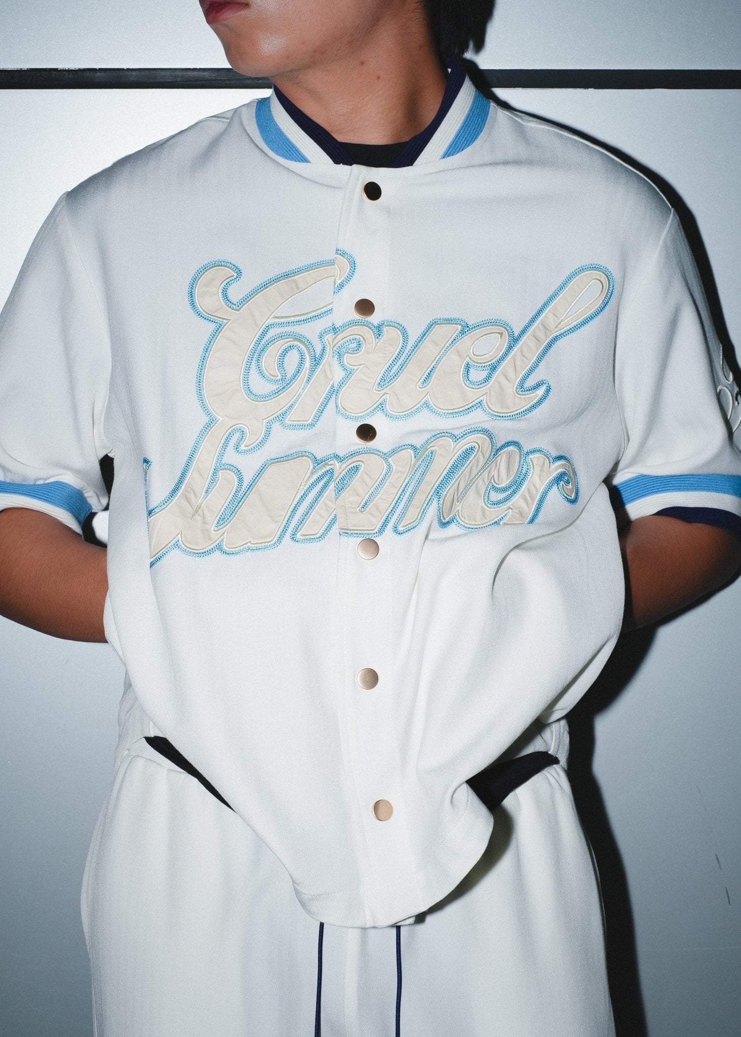 Cruel Summer Baseball Shirt – White - Flashmob Nation