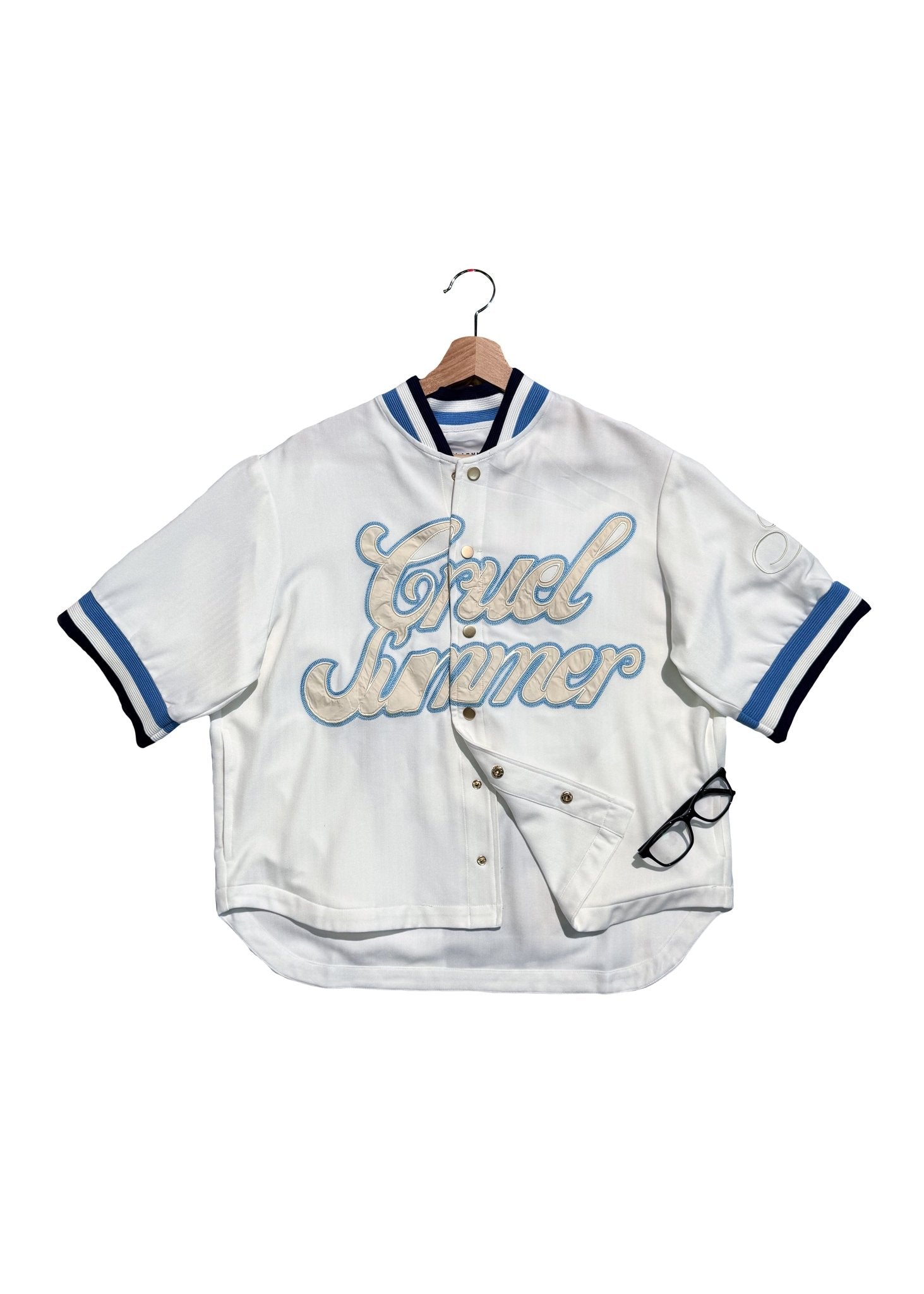 Cruel Summer Baseball Shirt – White - Flashmob Nation