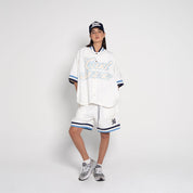 Cruel Summer Baseball Shorts – White - Flashmob Nation