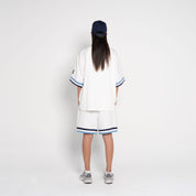 Cruel Summer Baseball Shorts – White - Flashmob Nation