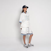 Cruel Summer Baseball Shorts – White - Flashmob Nation
