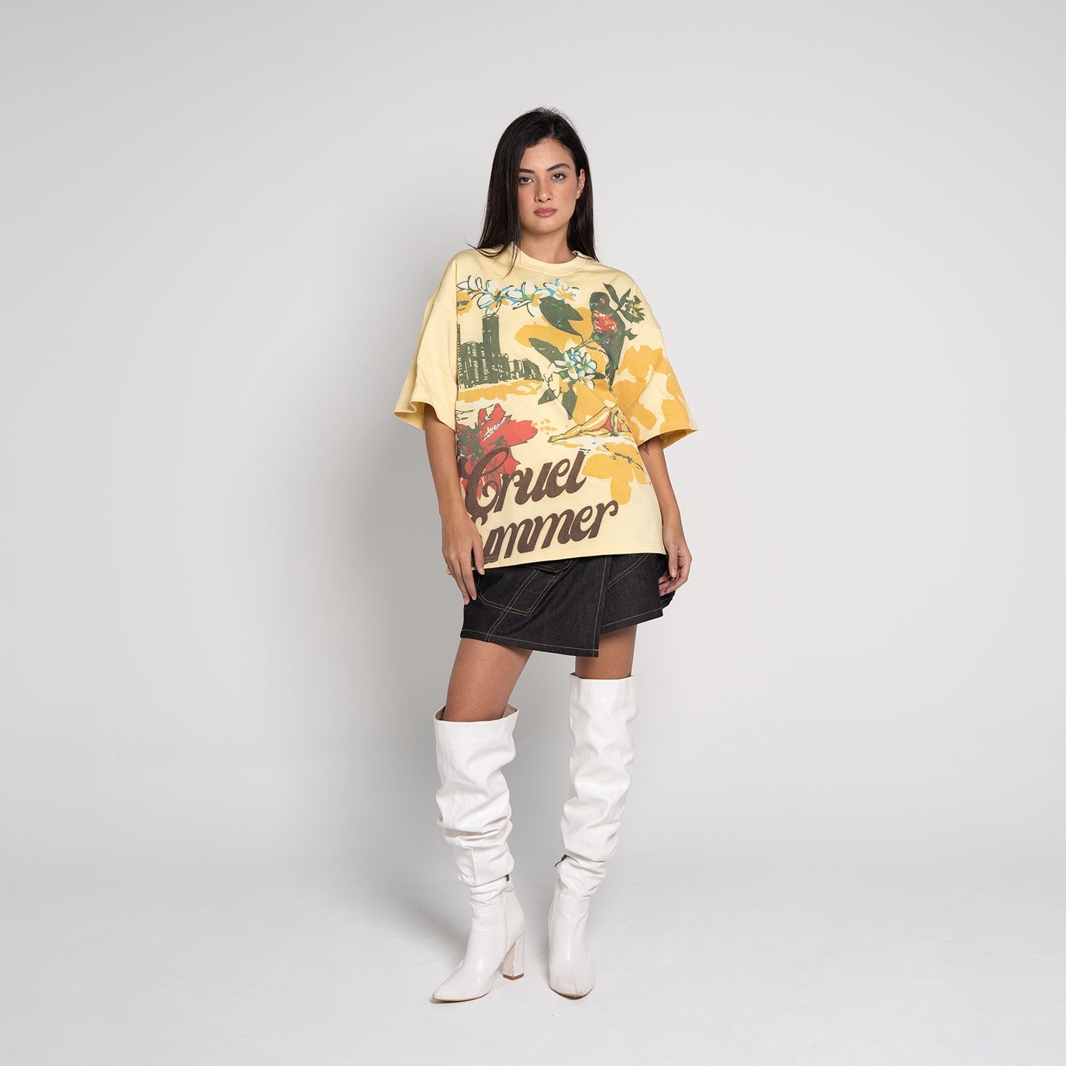 Cruel Summer Graphic T-Shirt – Sorbet Yellow - Flashmob Nation