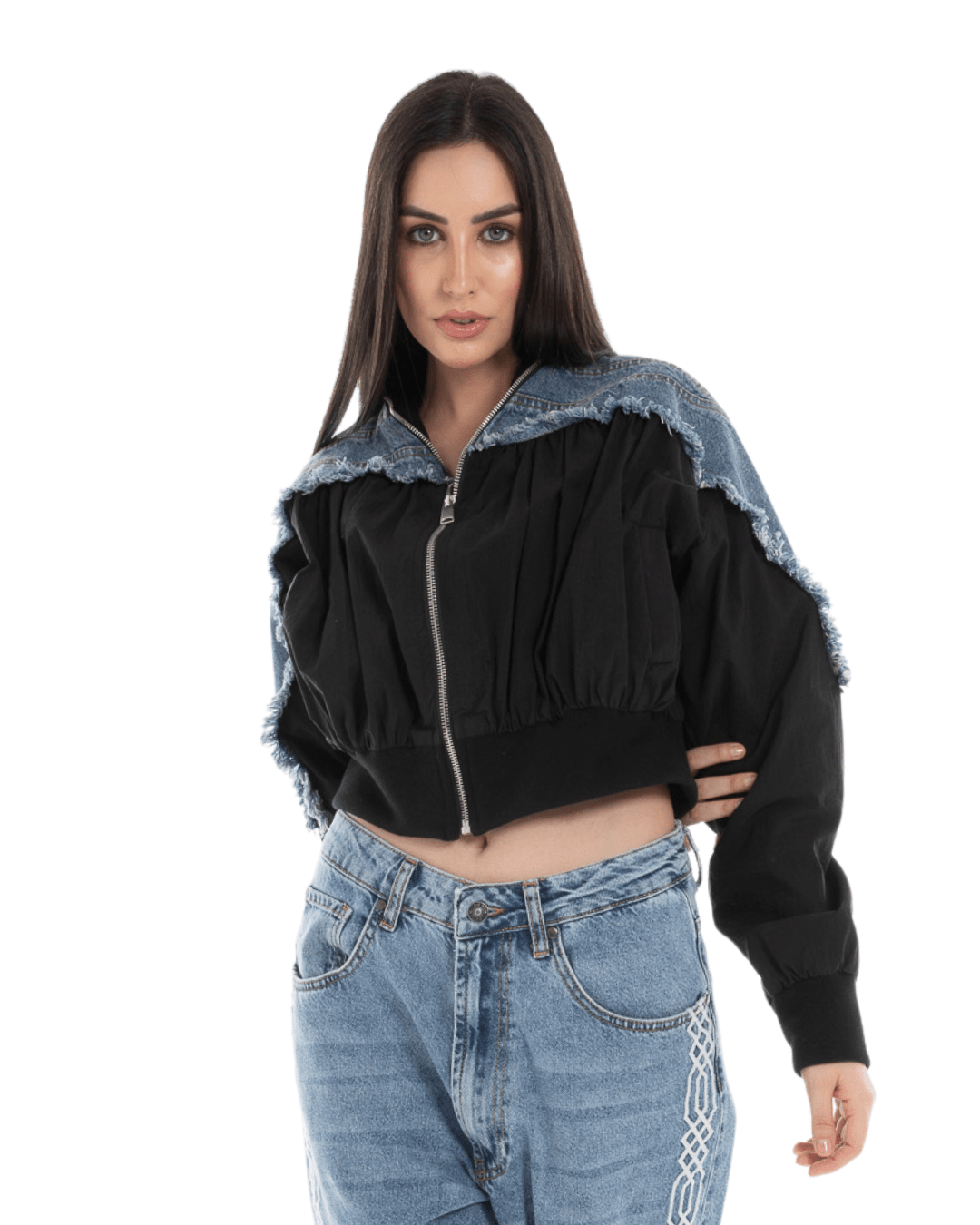 Denim Bomber Jacket - Flashmob Nation
