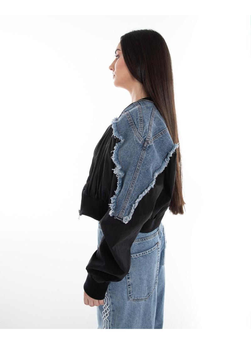 Hybrid Denim Bomber Jacket – Flashmob Nation - Flashmob Nation