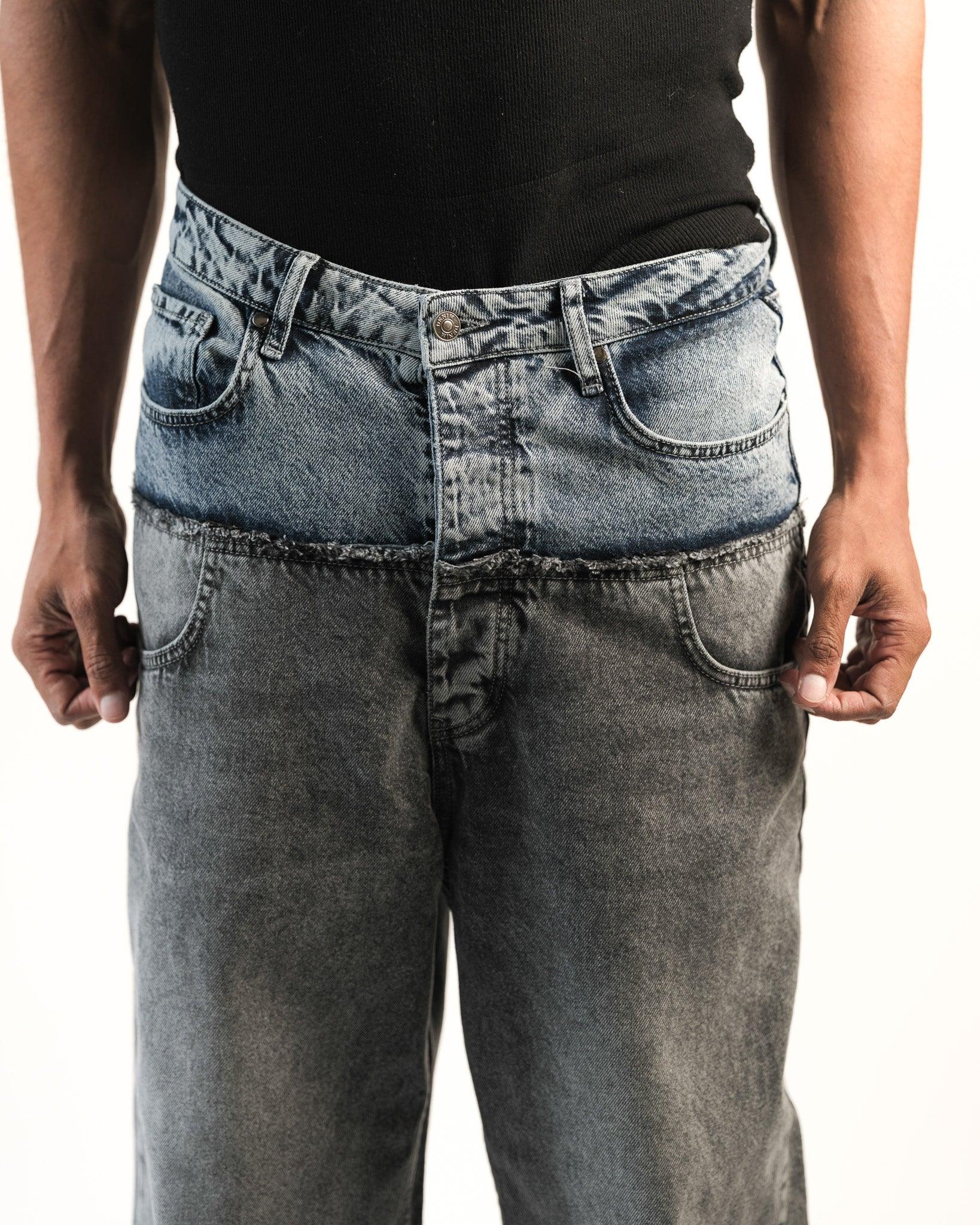 Double Textured Jeans - Flashmob Nation