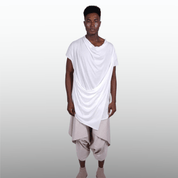 Draped Longline T-Shirt for Men - Flashmob Nation