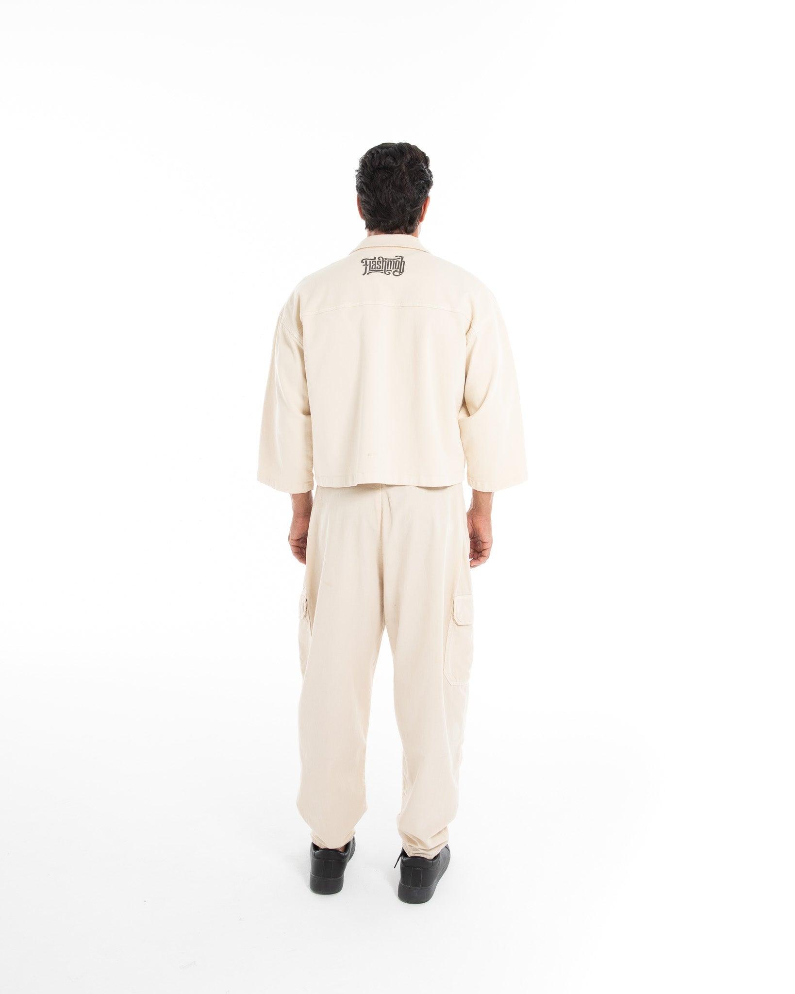 Ecru Baggy Trousers - Flashmob Nation