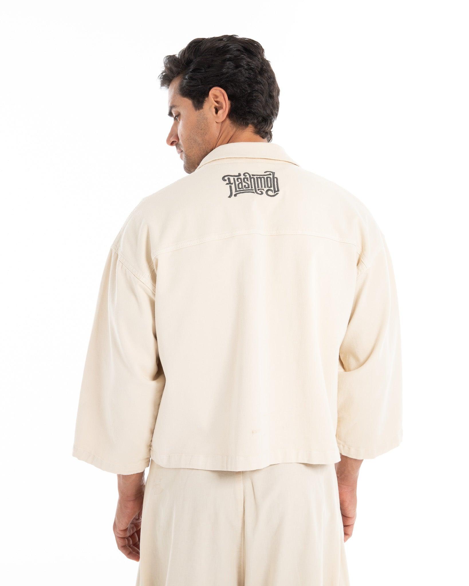 Ecru Co-ord Set for Men - Flashmob Nation