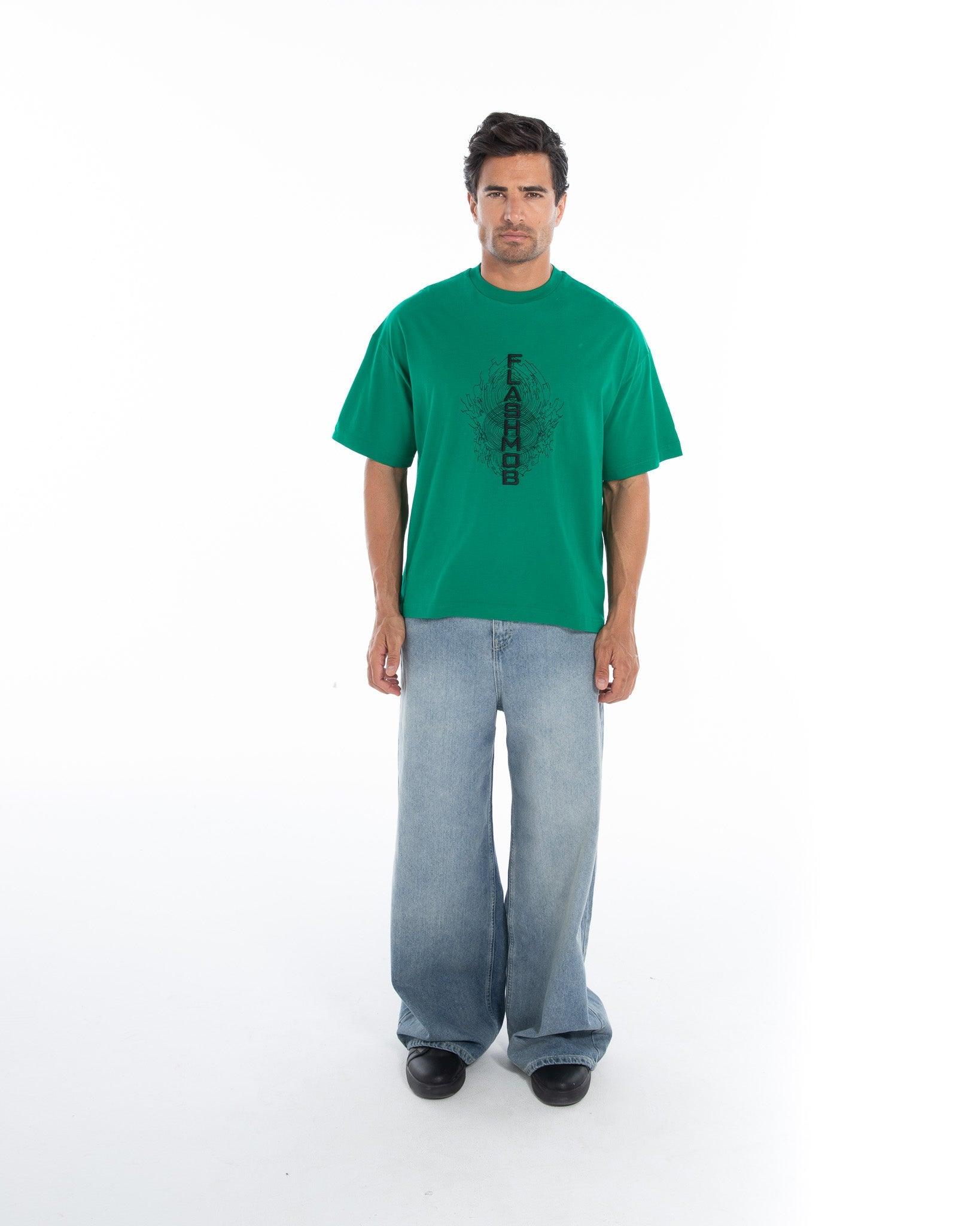 Embroidered Oversized T-Shirt - Flashmob Nation