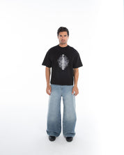 Embroidered Oversized T-Shirt - Flashmob Nation