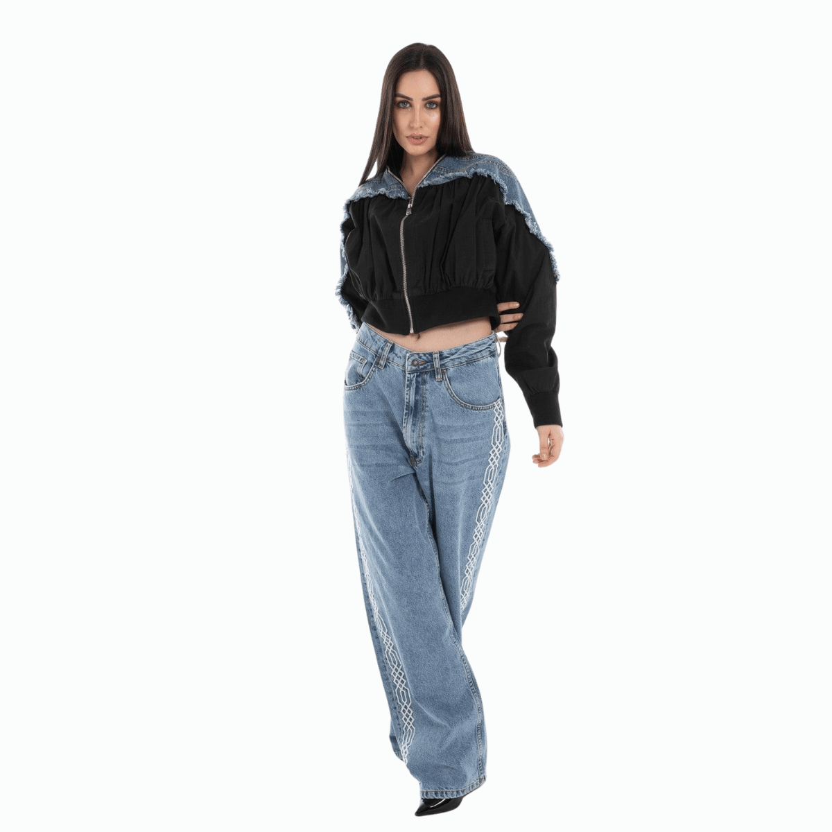 Embroidery Jeans for Women - Flashmob Nation