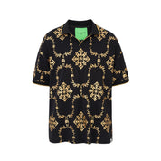 Shimmering Gold Reflective Polo Tee