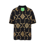 Shimmering Gold Reflective Polo Tee