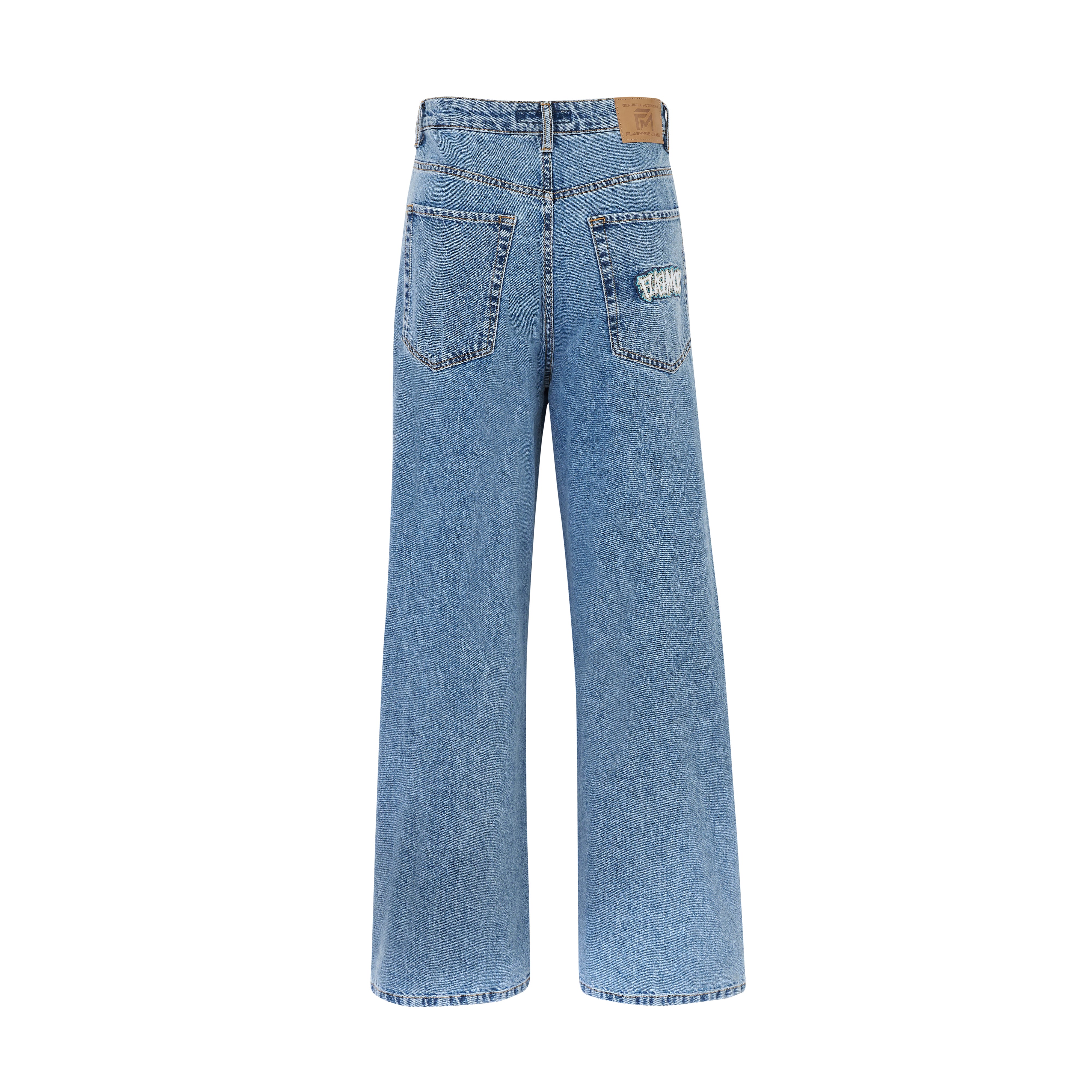 Men’s Embroidered Denim Jeans – FM Streetwear