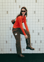 FM Essentials Nylon Pants - Coffee Bean - Flashmob Nation