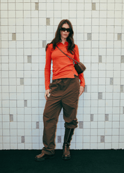 FM Essentials Nylon Pants - Coffee Bean - Flashmob Nation