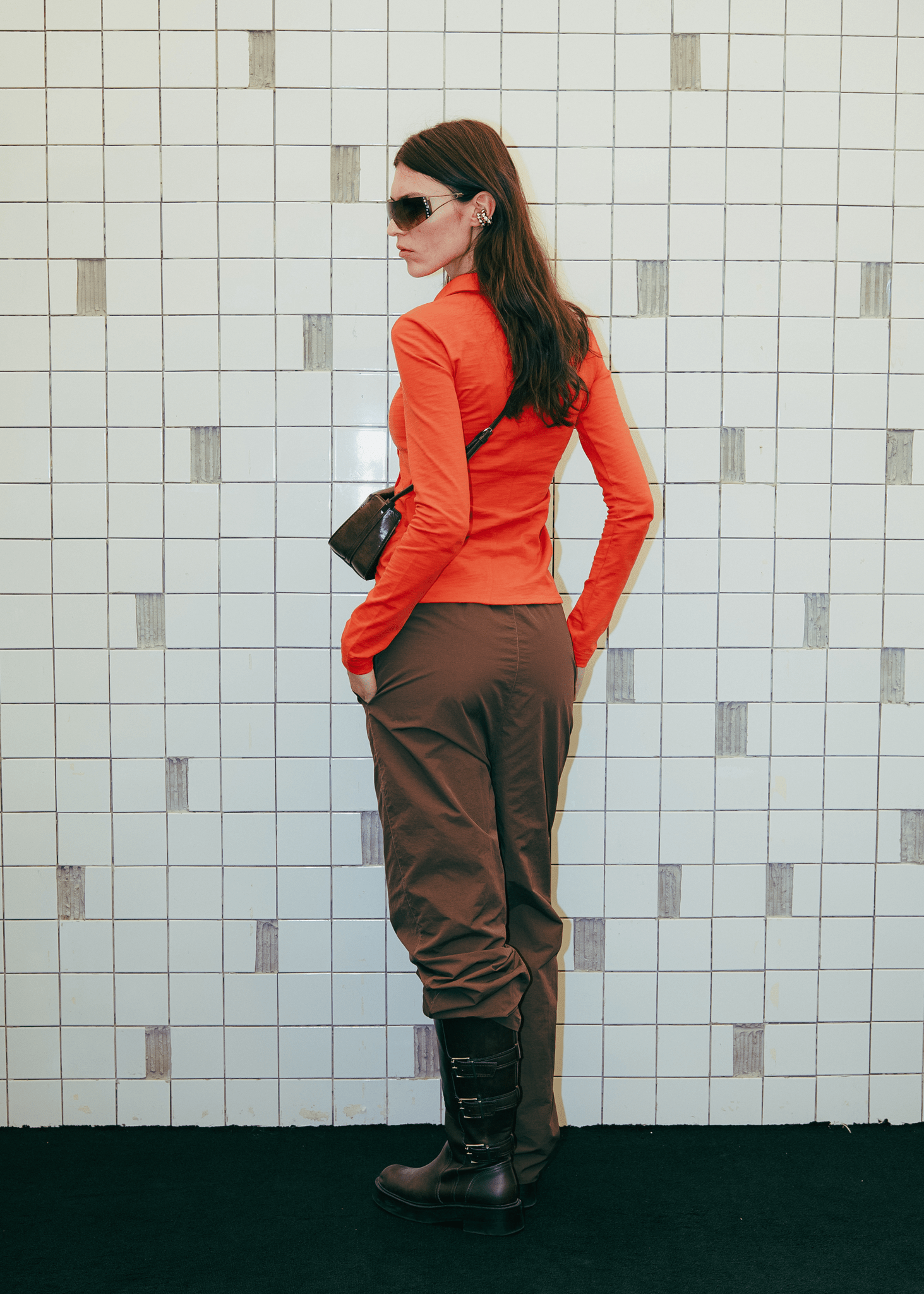 FM Essentials Nylon Pants - Coffee Bean - Flashmob Nation