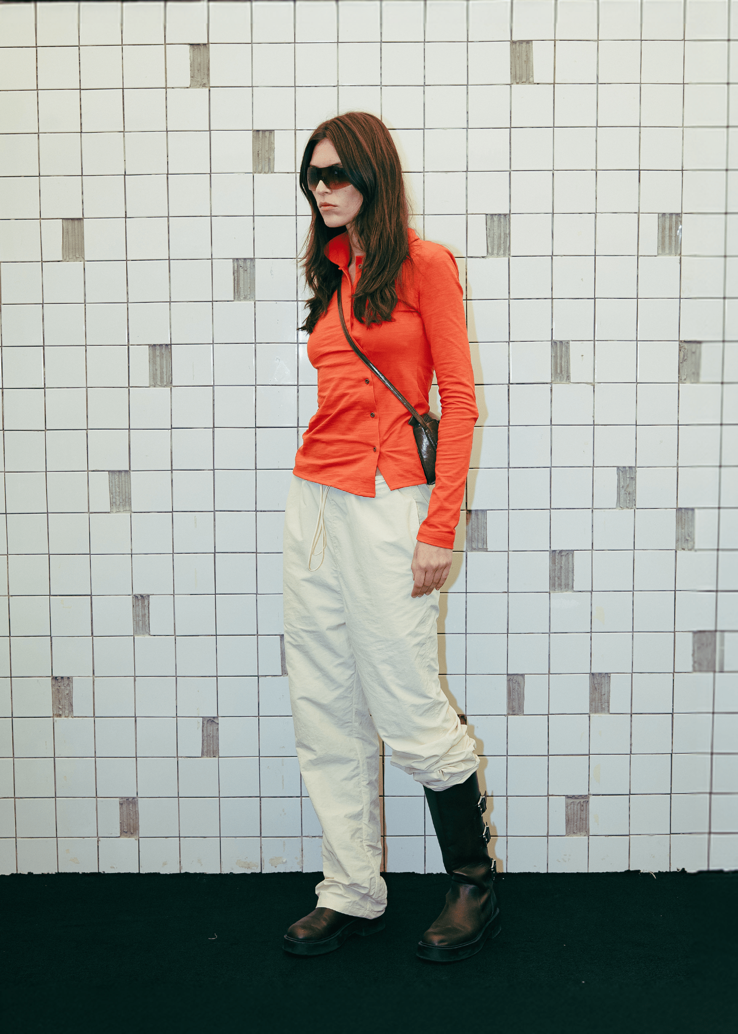 FM Essentials Nylon Pants - White Onyx - Flashmob Nation