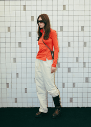 FM Essentials Nylon Pants - White Onyx - Flashmob Nation