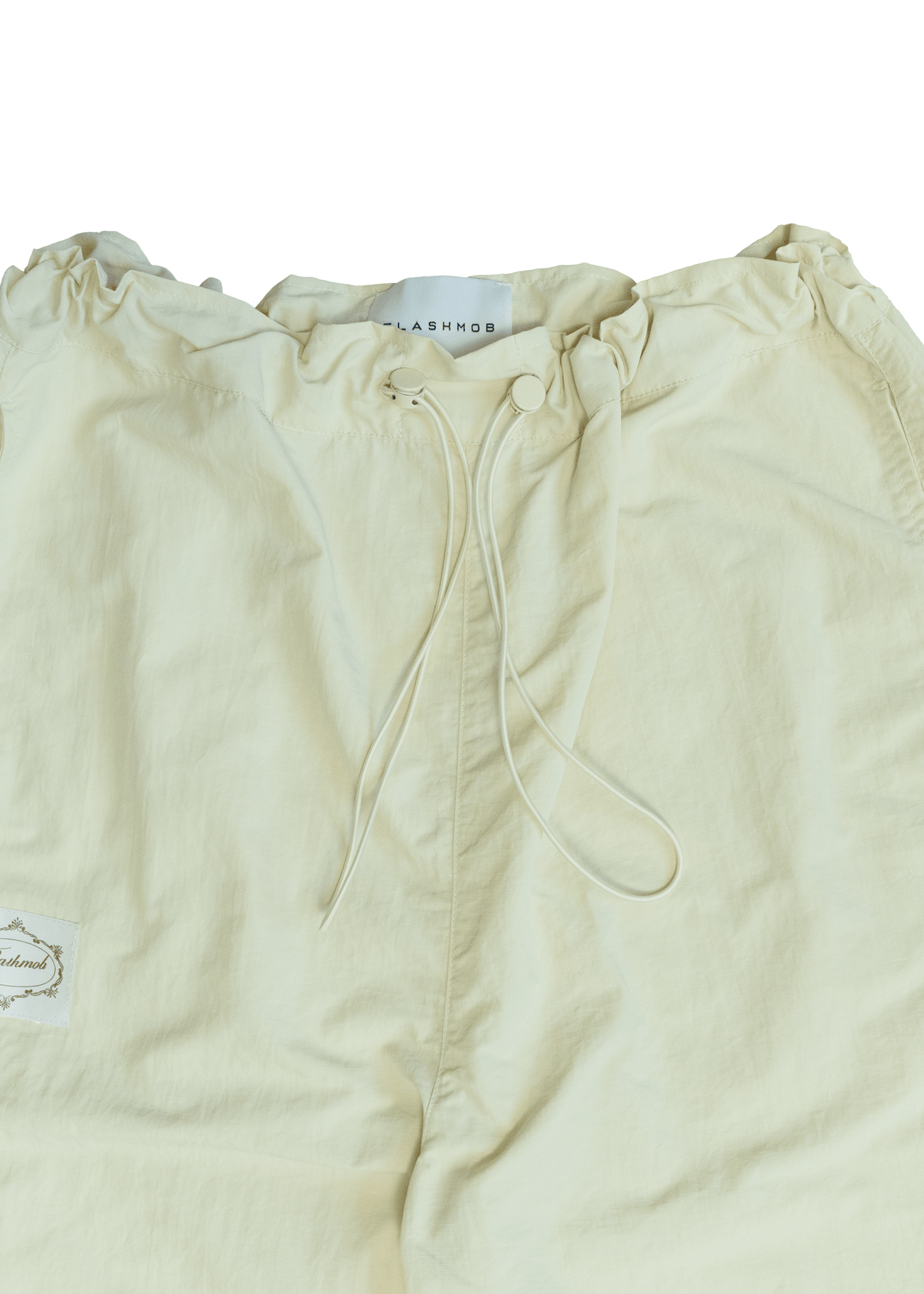 FM Essentials Nylon Pants - White Onyx - Flashmob Nation