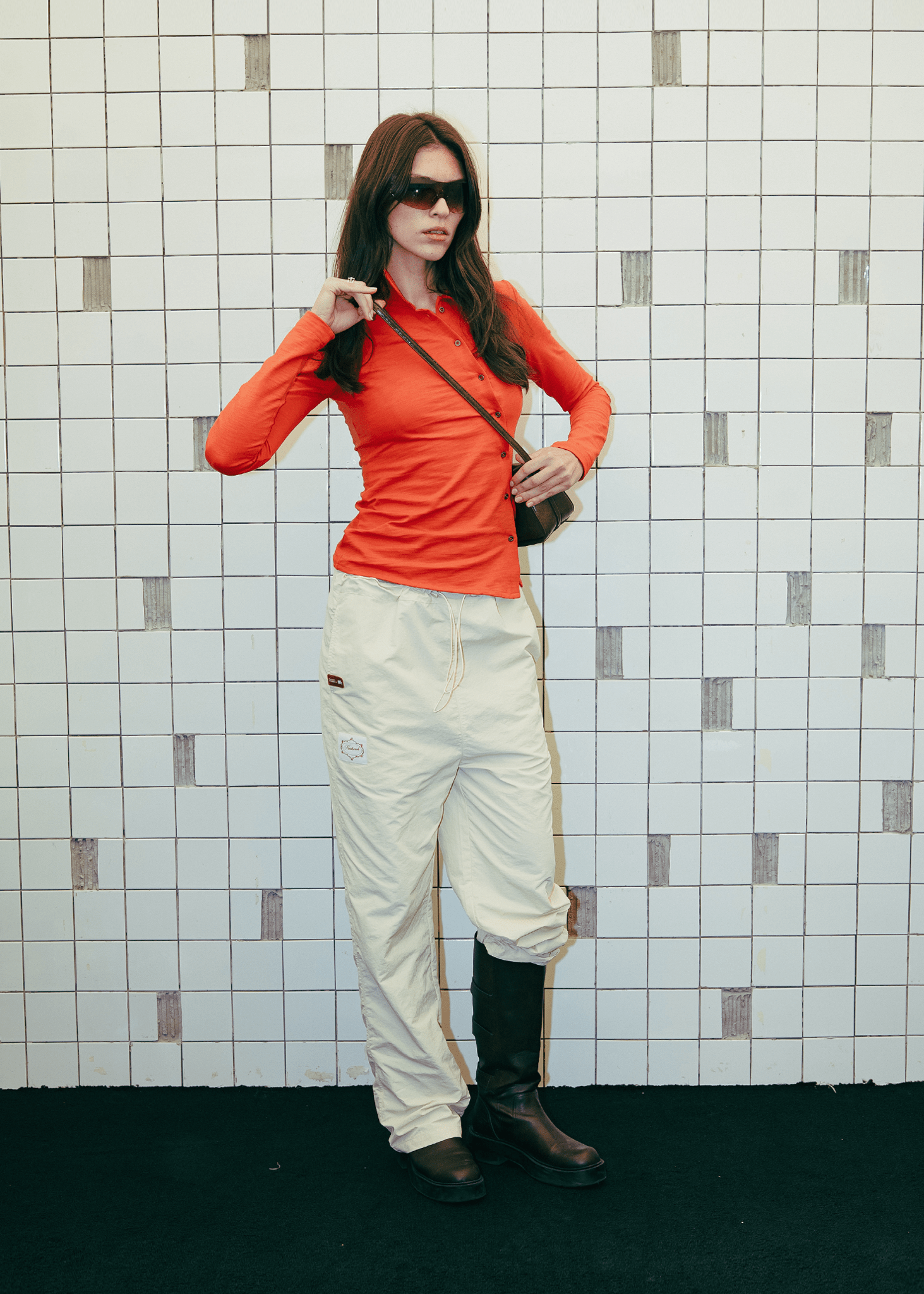 FM Essentials Nylon Pants - White Onyx - Flashmob Nation