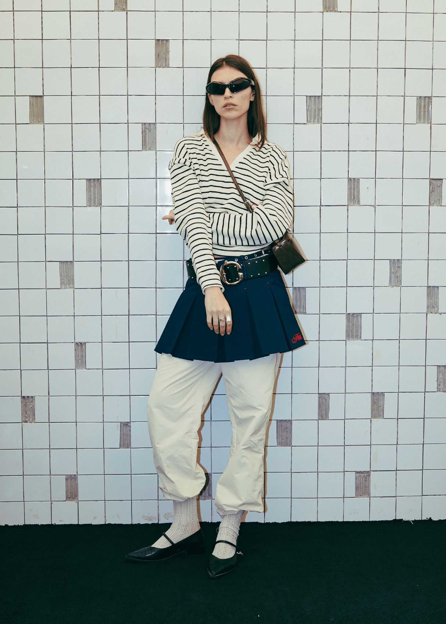 FM Essentials Nylon Pants - White Onyx - Flashmob Nation